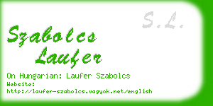 szabolcs laufer business card